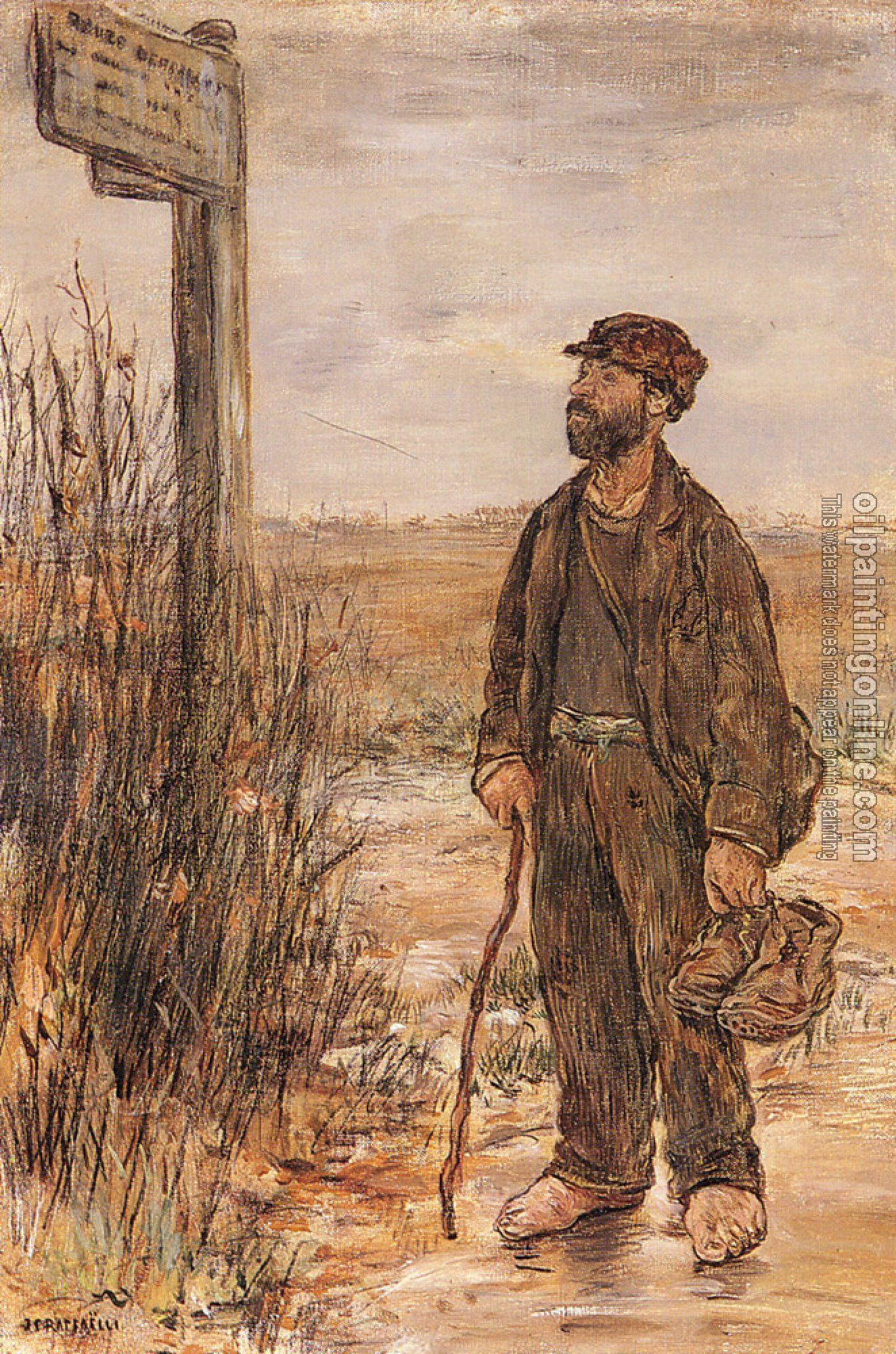 Jean Francois Raffaelli - Un Clochard